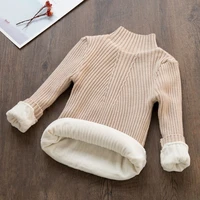 girl wool sweater underwear tops%c2%a02021 velvet thicken warm winter autumn knitting pullover outdoor kids baby%c2%a0children clothing