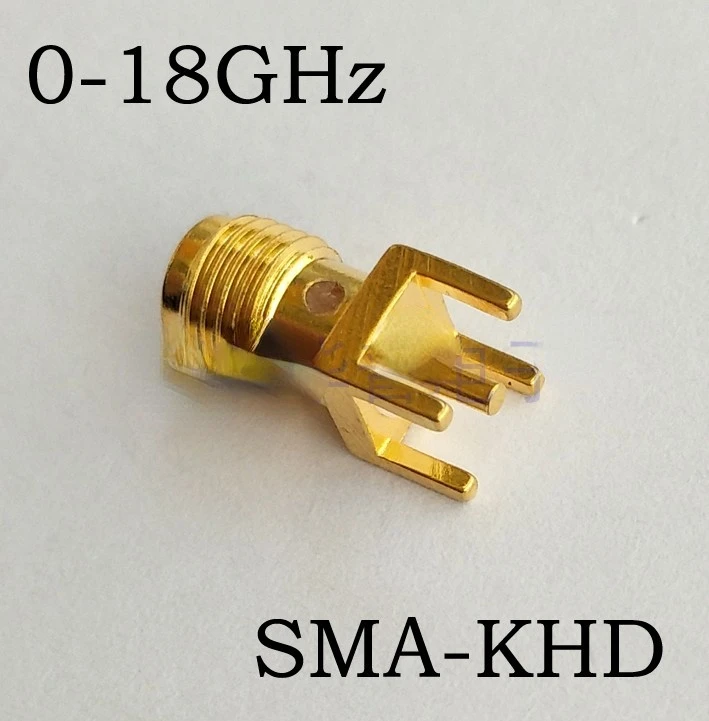 

2Pcs SMA-KHD RF Connector PCB Printed Board Socket SMA-KE RF Connector High Frequency Antenna Base