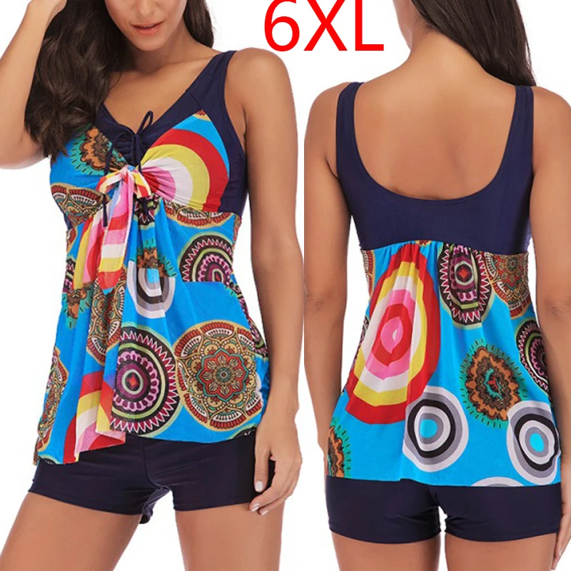 Купальный костюм 2020 новинка женский купальник платье лето с принтом комплект