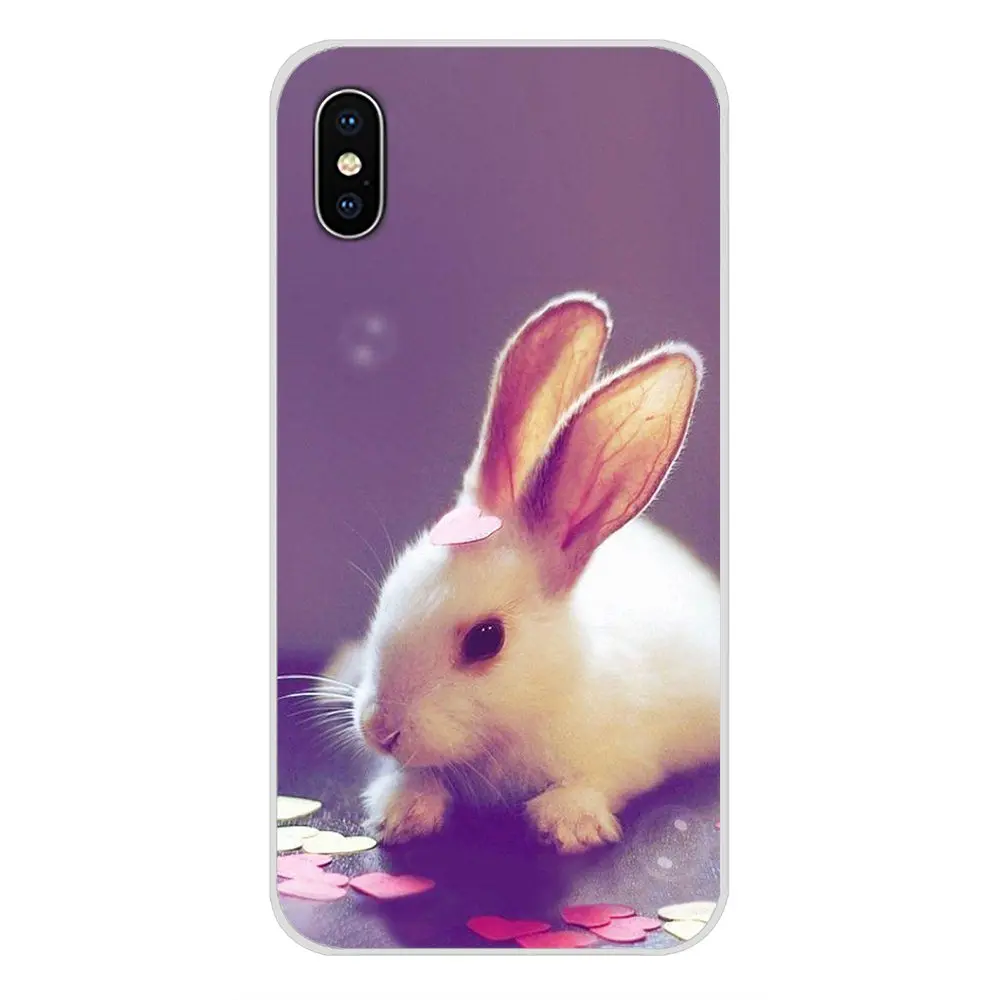 Аксессуары чехлы для телефонов милый белый кролик Motorola Moto X4 E4 E5 G5 G5S G6 Z Z2 Z3 G G2 G3 C Play