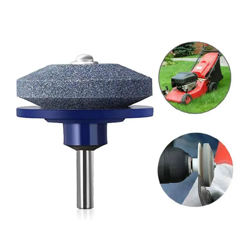

Universal Lawn Mower Blade Lawnmower Sharpener Grinder Wheel Stone Grinding Power Drill Garden Tool 85LA