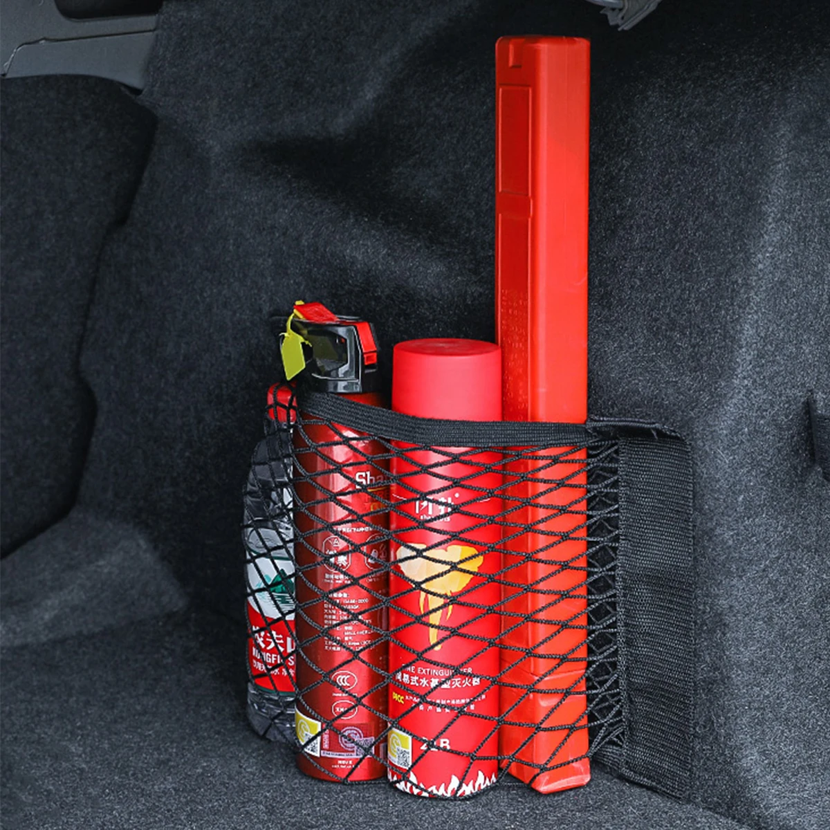 

Car Trunk Storage Bag Nylon Mesh Nets Auto Back Rear Trunk Organizer Elastic String Luggage Net Holder Pocket Seat Back Bag