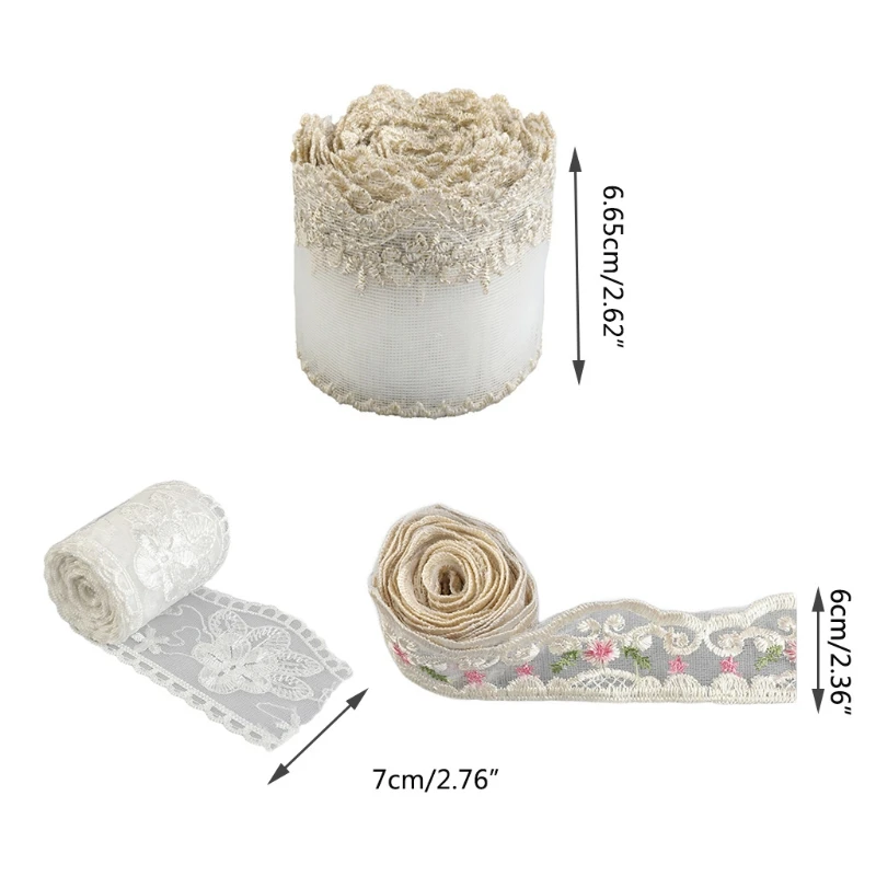 

Lace Trim Underwear Decaration Women's Clothing Doll House Decoration Bedding Wedding Dresses Accessories DIY Handmade M6CD