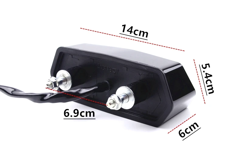 Серый Ботинки в байкерском светодиодные задние стоп Сигналы поворота светильник