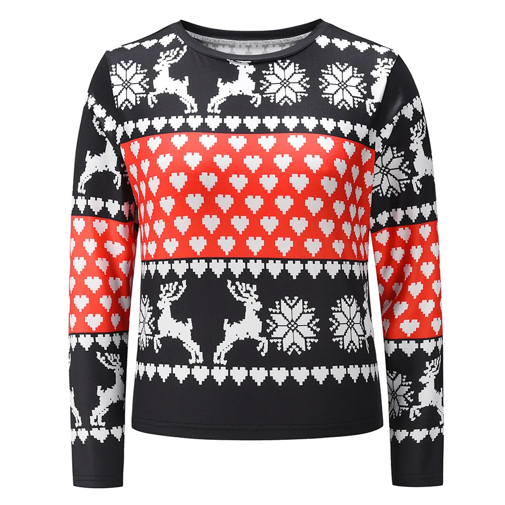 Женские Модные рождественские футболки 2021 с рождественским принтом рубашки