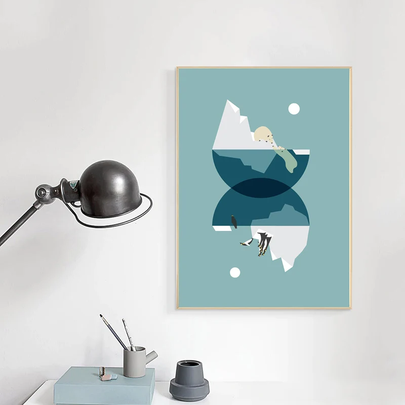 Абстрактный Дизайн в скандинавском стиле Художественная печать на холсте