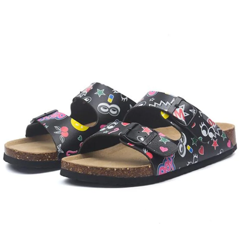 Шлепанцы мужские с двойной пряжкой повседневные пляжные тапки унисекс клоги