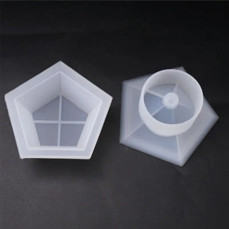 

Box Resin Molds, Jewelry Box Molds with Pentagonal Shape Silicone Resin Mold Dried Flower Resin Decorative DIY Hand Crafts