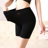 seamless safety short pants women knitted plus size high waist boxers for women anti chafing boyshorts panties female underwear