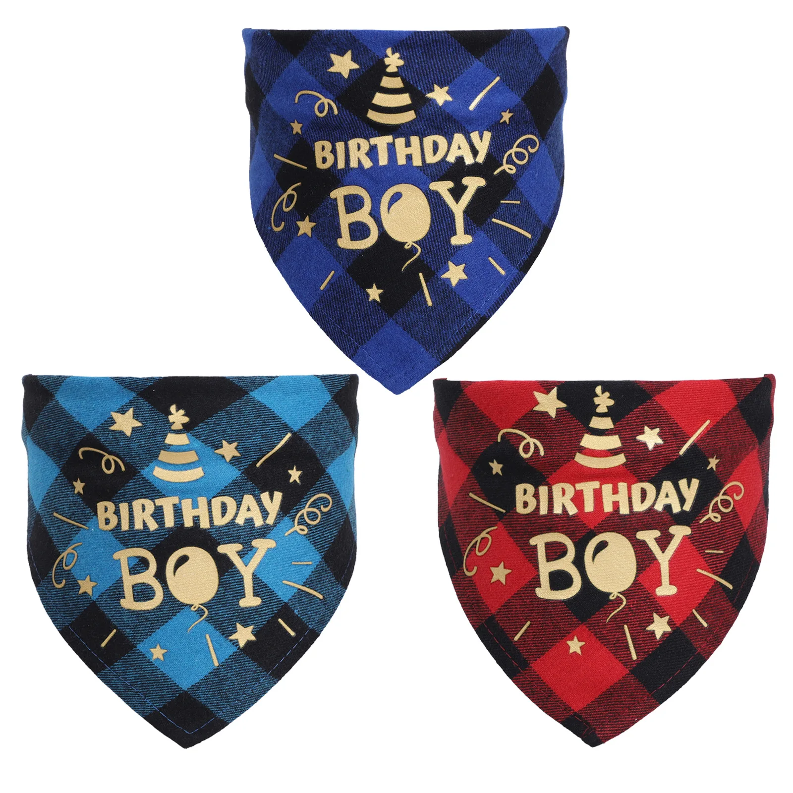 Pet Dog Bandanas Triangle Birthday Accessories For Small Large Breeds Clothes Decorate Puppy Scarf Collar Neckerchief Ties