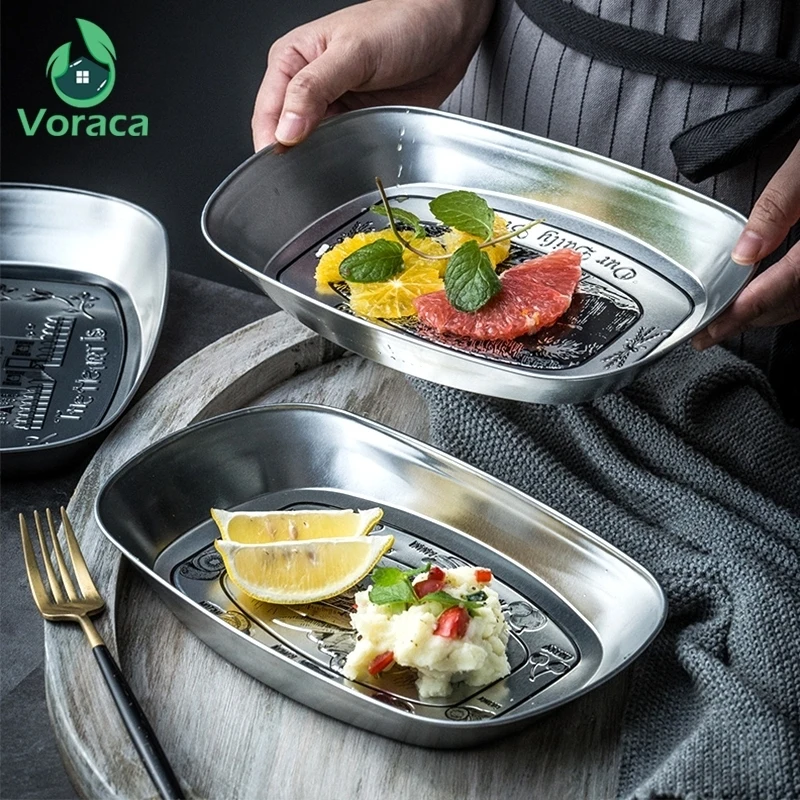 Европейские винтажные железные фруктовые тарелки старинная жестяная Тарелка