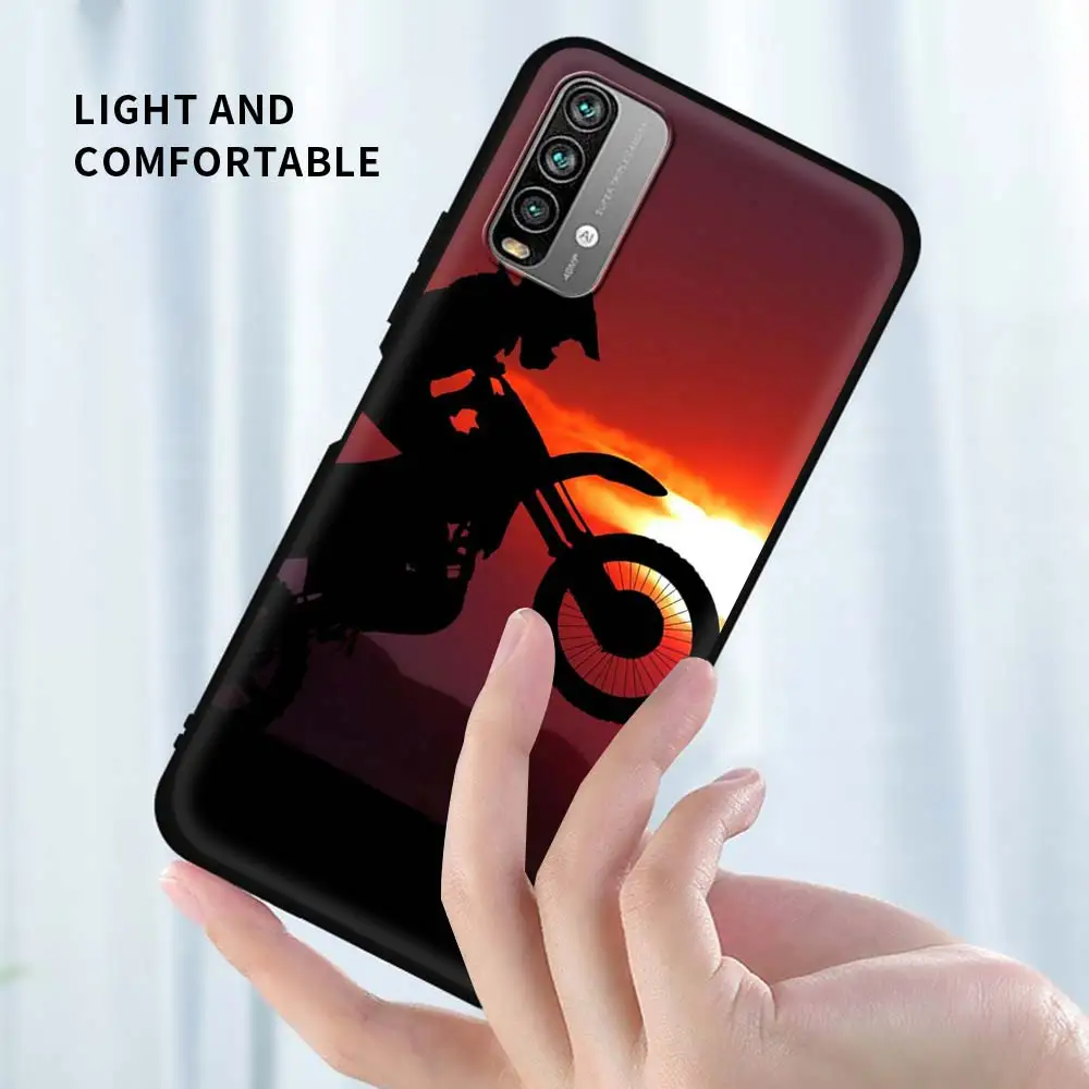 

Moto Cross Motorcycle Sports Soft Case for Xiaomi Redmi 9 Power 9T 9A 8A 7A 6A K30 9i Note 9S 9T 8 8T 7 Pro Phone Cover Silicon