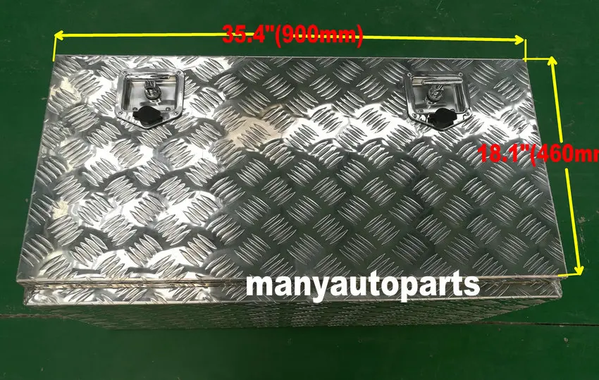 Ящик для инструментов подъемника грузовика алюминиевое хранилище прицепа 36X18X18