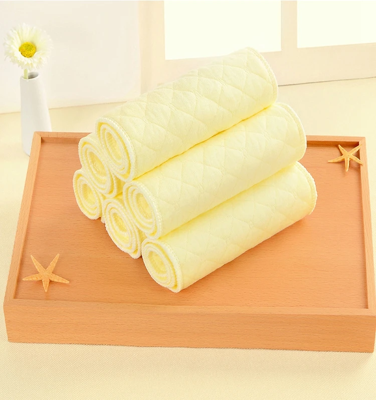 Цветные трехслойные Экологичные хлопковые детские подгузники впитывающие влагу