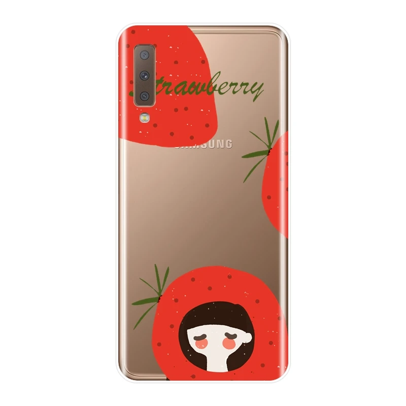TPU Soft Silicone Phone Case For Samsung Galaxy A6 A8 Plus 2018 A5 A7 Pineapple Back Cover A3 2016 2017 | Мобильные телефоны и
