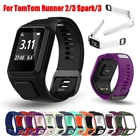 Сменный силиконовый ремешок для смарт-часов TomTom Runner 2 3 spark plug 3 GPS 3 Sport
