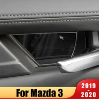 stainless steel car interior door handle bowl trim cover sticker for mazda 3 axela bp 2019 2020 accessories
