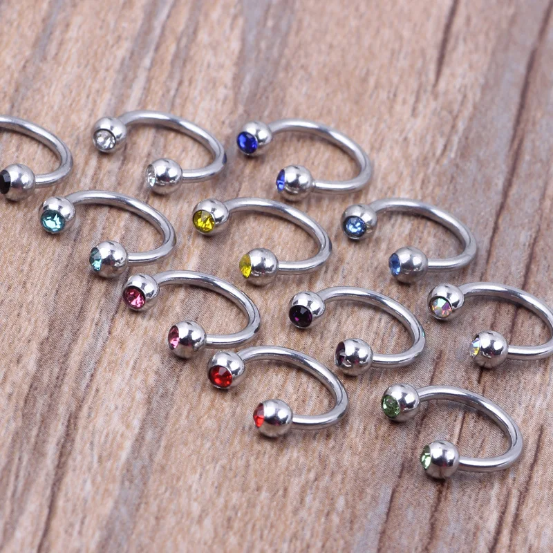 2019 пробки для ушей пирсинг в пупок модное стальное кольцо носа медицинский