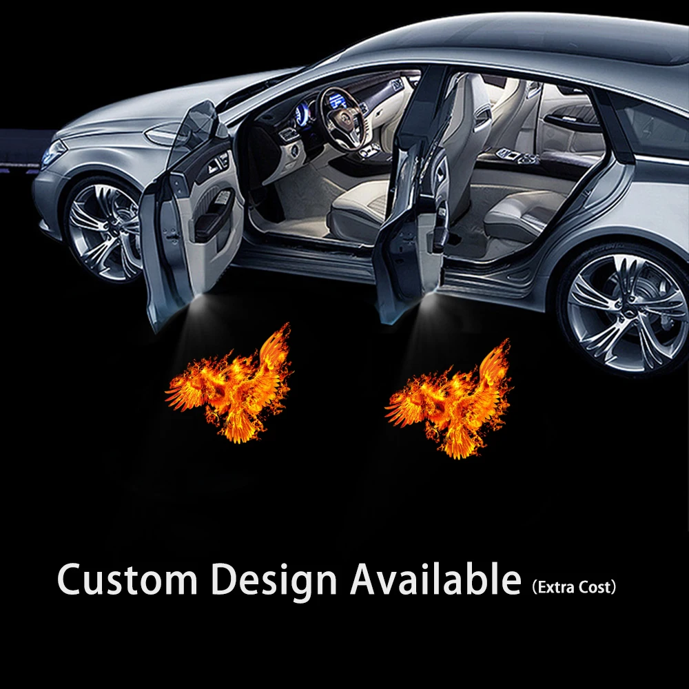 

Afarnova по индивидуальному заказу пламенный с логотипом в виде орла Светодиодный лазер на автомобиль проектор Ghost Shadow светильник Дверь Добро п...