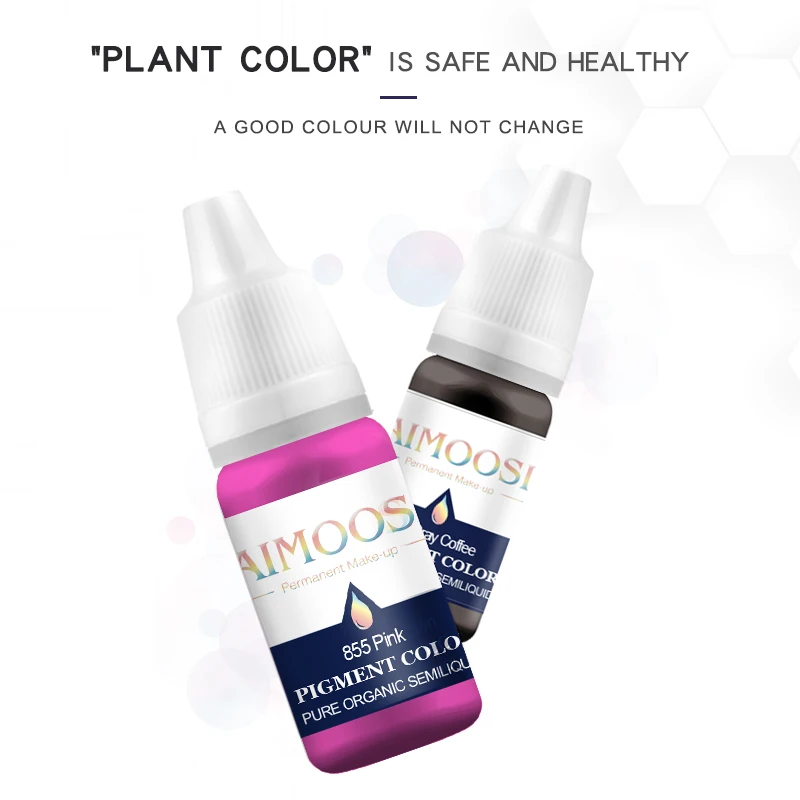 Бесплатная доставка 32 бутылки тату микро Перманентный макияж Пигмент для бровей