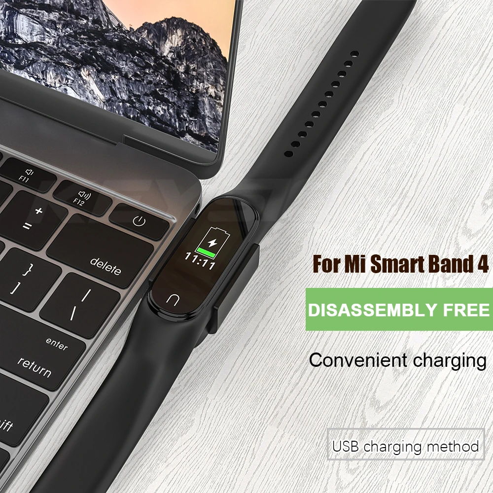 Кабель KEYSION для быстрой зарядки Xiaomi Mi Band 4 глобальная зарядка через USB зарядная док