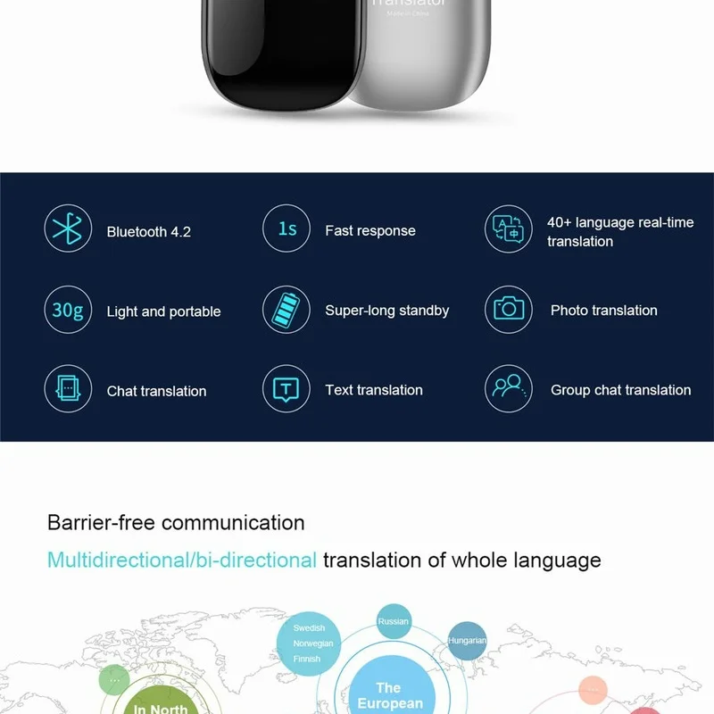 Intelligent voice translation iPhone and Android instant more than 40 languages business travel | Электроника