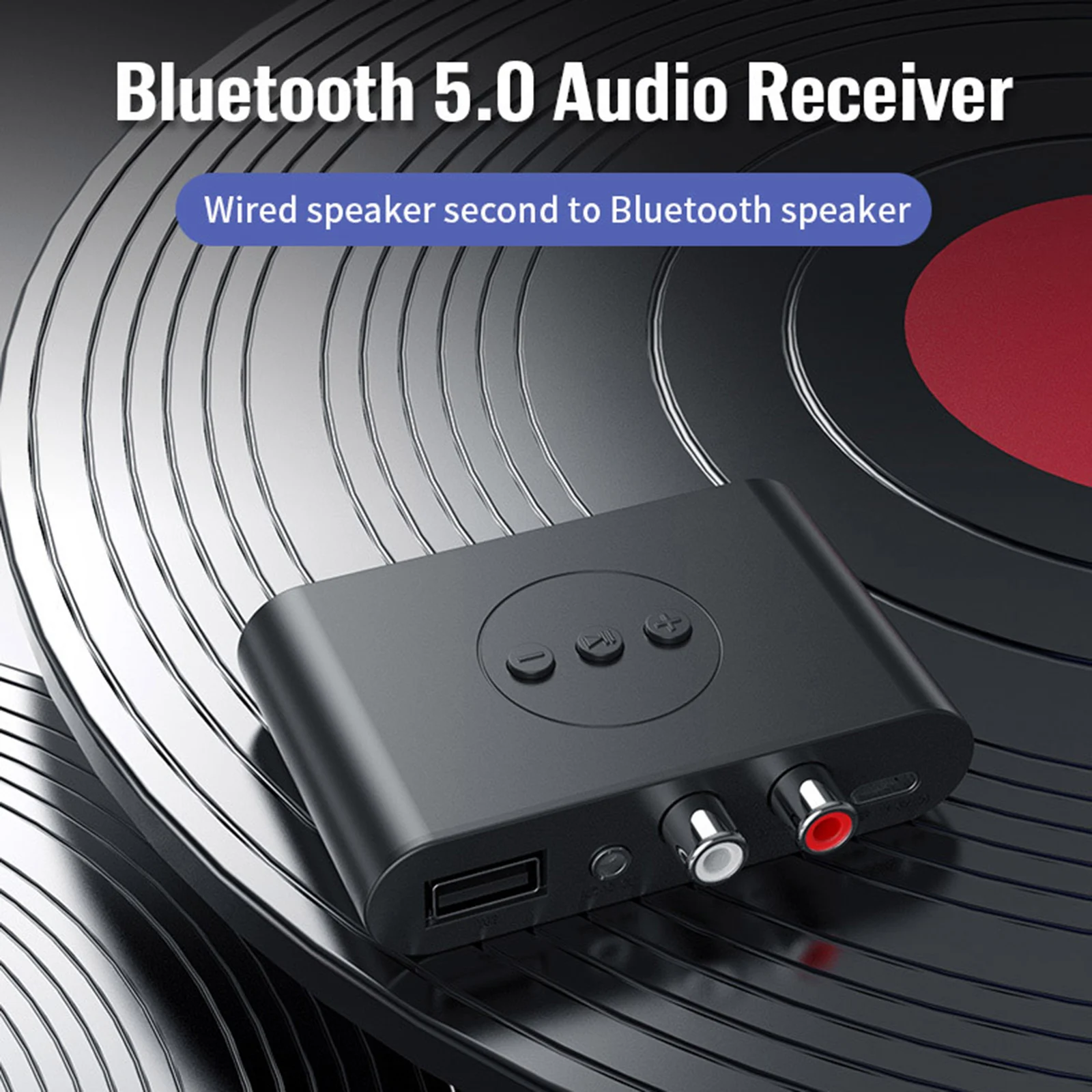 Приемник Bluetooth 5 0 аудиоадаптер USB 3 мм RCA аудио Поддержка U диска NFC для ТВ домашняя