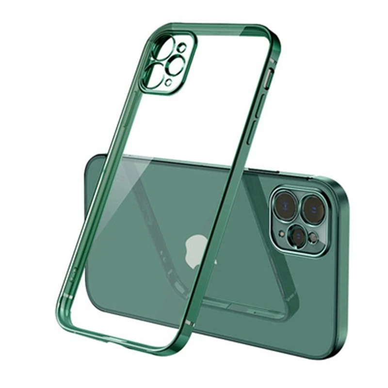 

Full Protection Transparent TPU Soft Case for iPhone 7 8 Plus X XR XS Max 11 12 Pro Max 12 mini Anti-Knock Proof Back Phone Case