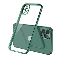 full protection transparent tpu soft case for iphone 7 8 plus x xr xs max 11 12 pro max 12 mini anti knock proof back phone case