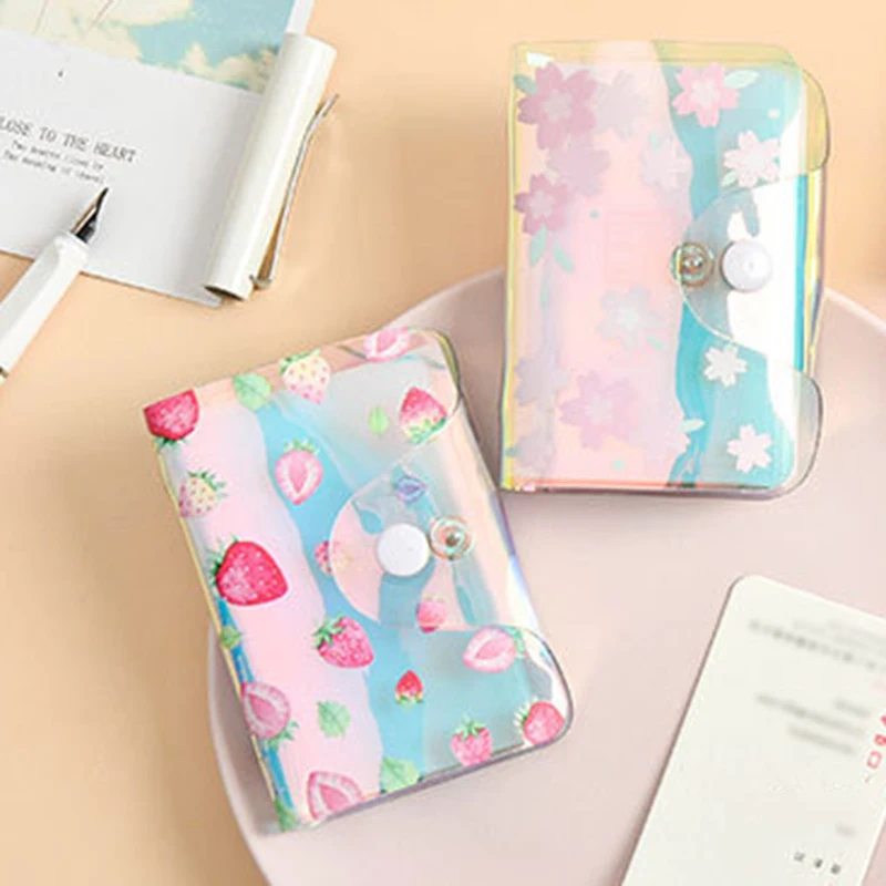 

Girl Laser Student Card Holder ID Storage Holder Multi-card Storage Bag