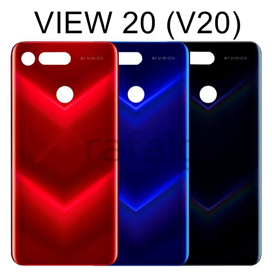 Заднее стекло для huawei Honor 20 Pro Крышка батарейного отсека задняя панель Корпус+ объектив камеры Honor V20 VIEW 20 Крышка батарейного отсека