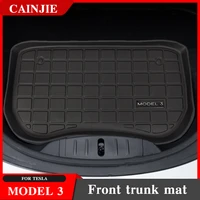 new 2022 model 3 car front trunk mat for tesla model 3 2021 accessories tpe upper trunk mat waterproof lower trunk mat