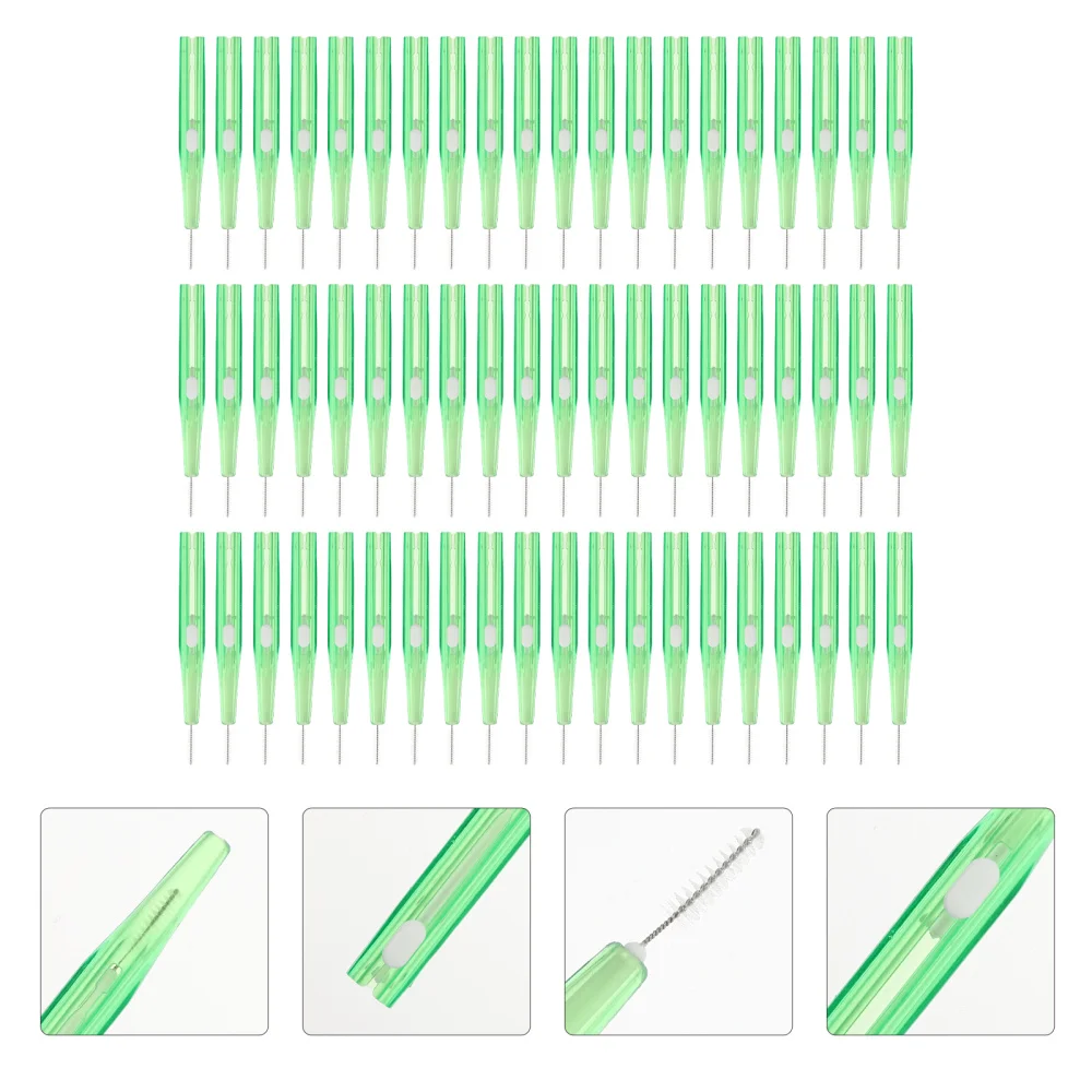

60pcs Retractable Portable Interdental Brush Tooth Oral Toothpick Cleaner