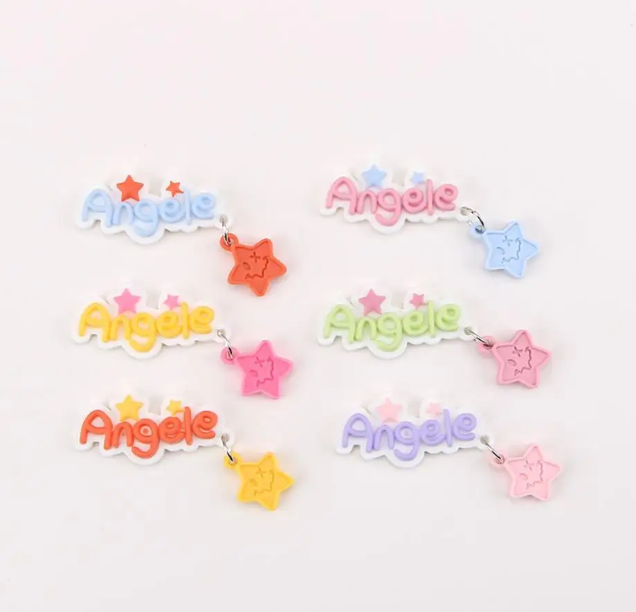 

Подвеска в виде буквы звезды, скрапбукинга