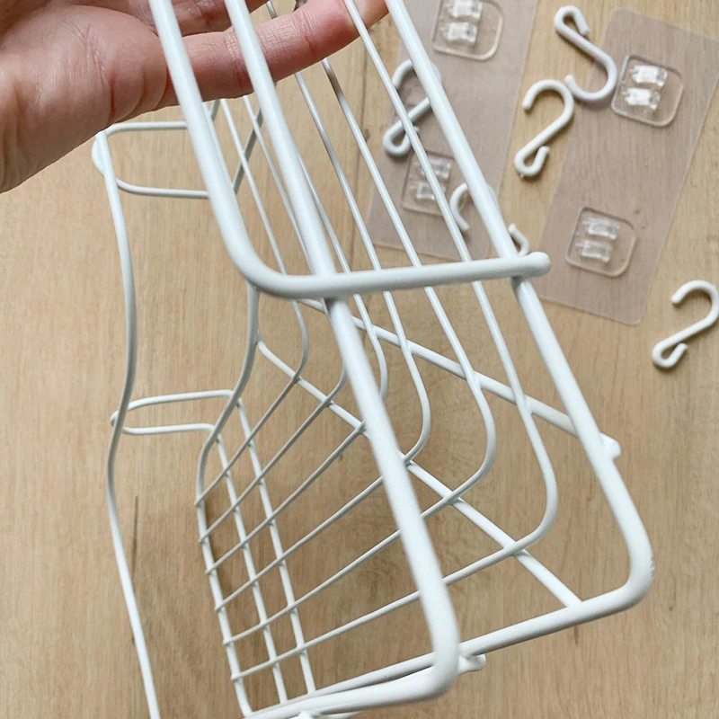 bathroom kitchen punch corner frame shower shelf wrought iron shampoo storage rack holder with suction cup bathroom accessories free global shipping