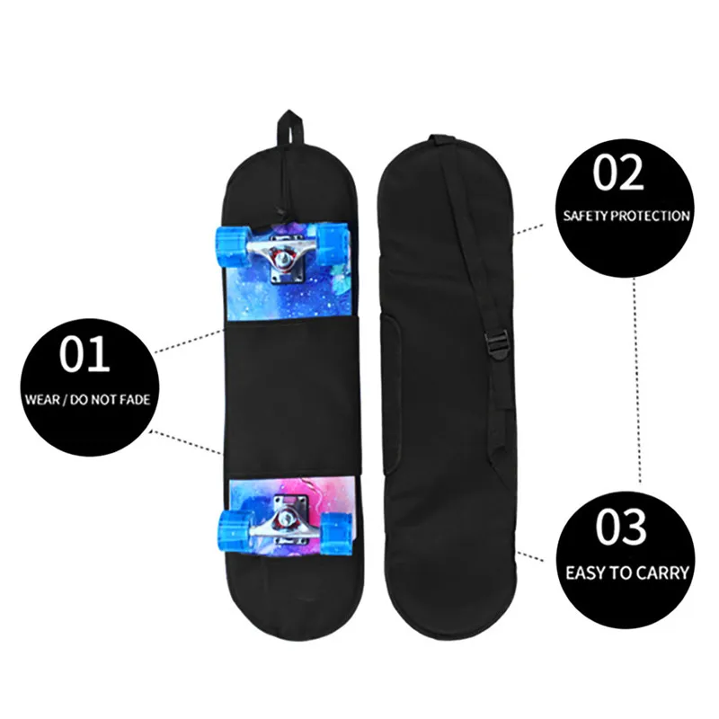 

82cm Durable Convenient Portable Skateboard Backpack Cover Skateboarding Skateboard Cover Longboard Carrying Backpack Carry Bag