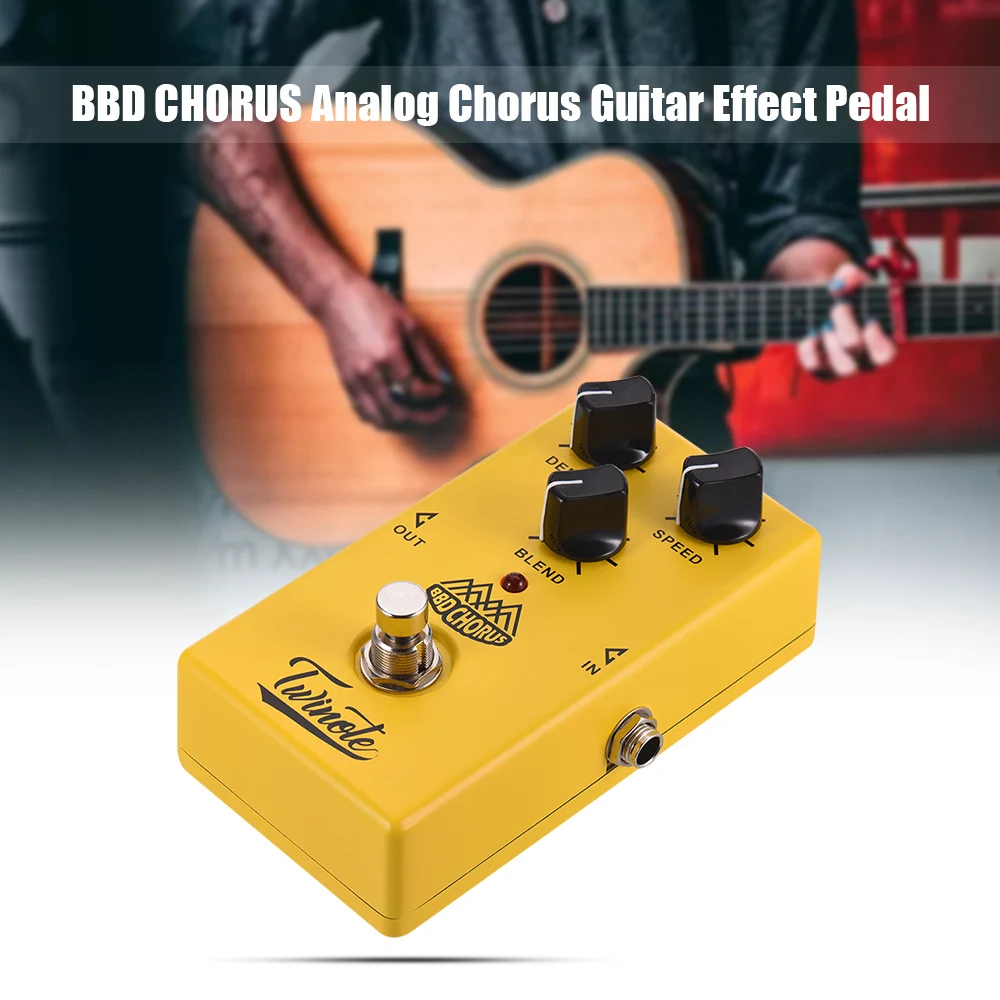 

Twinote Guitar Pedal BBD CHORUS Analog Chorus Processsor Guitar Effect Pedal Full Metal Shell True Bypass Guitar Accessories