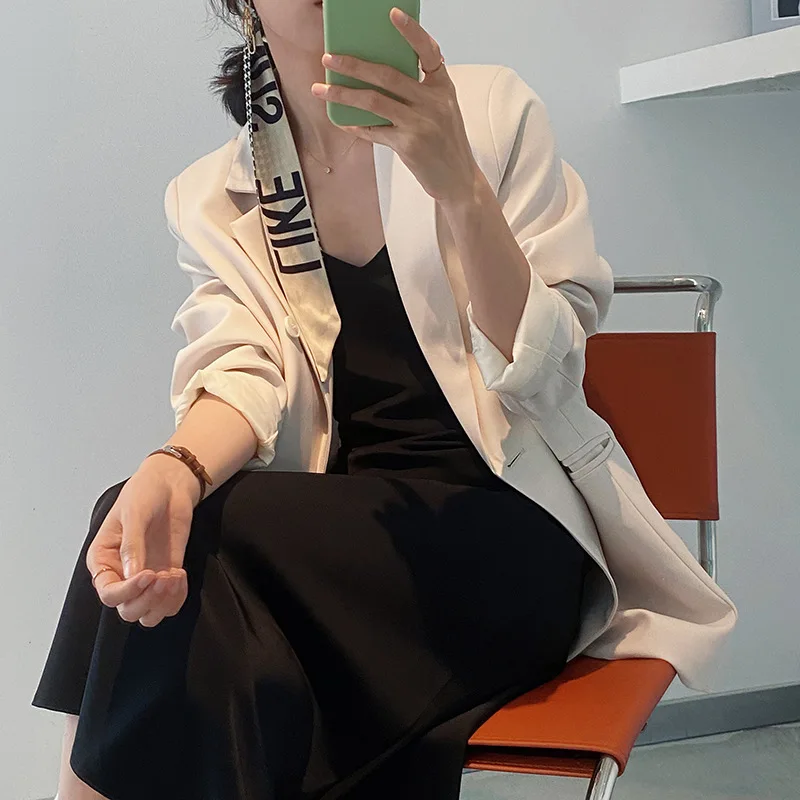 

Women Sold Color V-neck Spaghetti Strap Dress Summer All Match Sleeveless Slim A line Dresses for Lady