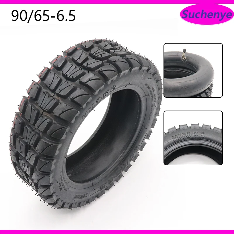 

90/65-6.5 NUOKE Tire for 11 inch Electric Motor Scooter Tubeless Tire Inflatable Non-slip Nylon Thicken Tire