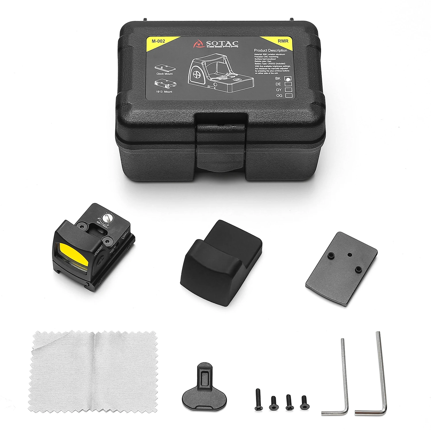 Тактический Коллиматорный прицел RMR Red Dot рефлекторный 20 мм планка Вивера для