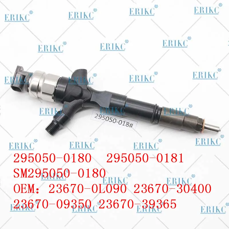 

ERIKC 295050-0180 Common Rail Injector SM295050-0180 23670-39365 for Denso for Toyota Hilux 2.5 d 2010- 2KD-FTV, D-4D, Euro 4