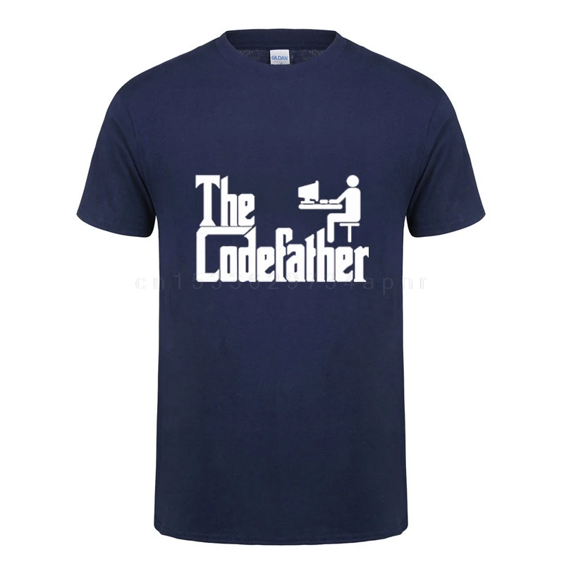 

The Codefather T Shirt Father's Day Present Funny Birthday Gift For Dad Men Geek Programmer Programming O Neck Cotton T-shirt