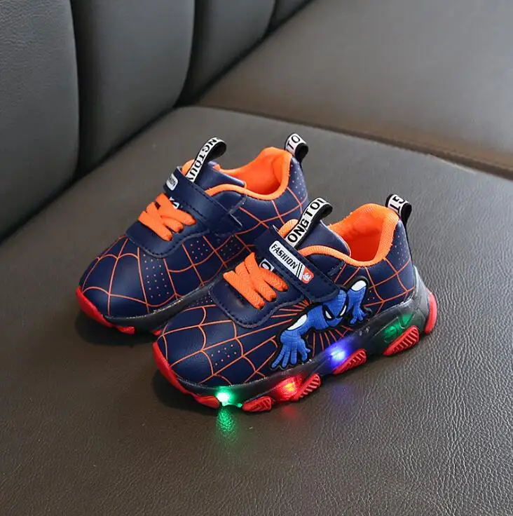 Светящиеся кроссовки со светодиодной подсветильник кой для мальчиков и девочек -
