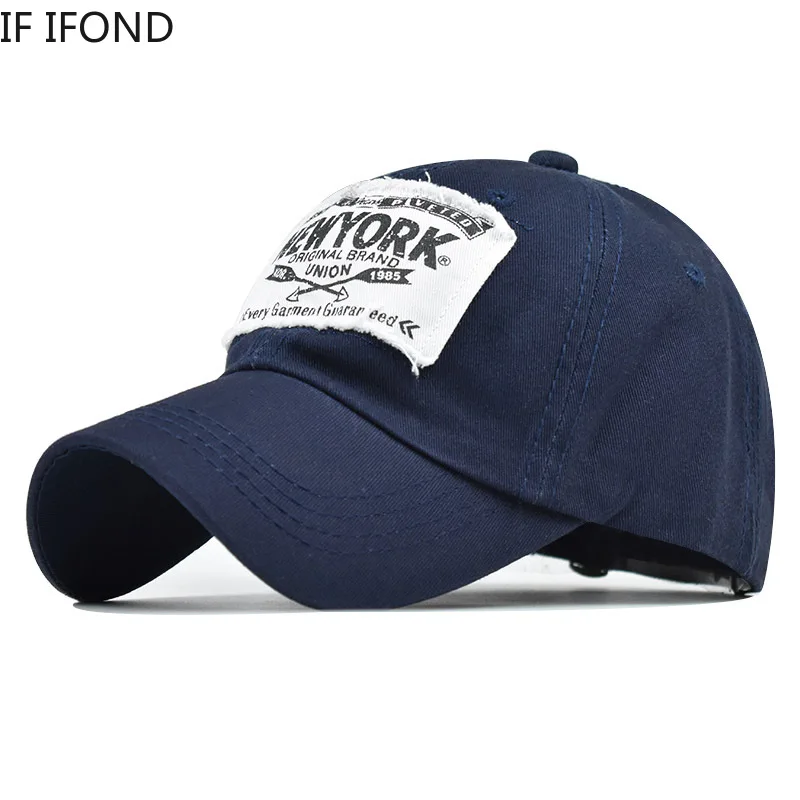 Vintage washed 100% cotton baseball cap for women men dad hat NEW YORK Letter snapback | Аксессуары для одежды