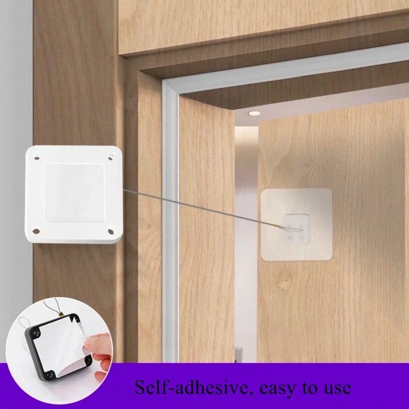 

Self-adhesive Automatic Door-closing Device Punch-free Home Door and Window Automatic Closure Door Closer Punch-Free Automatic