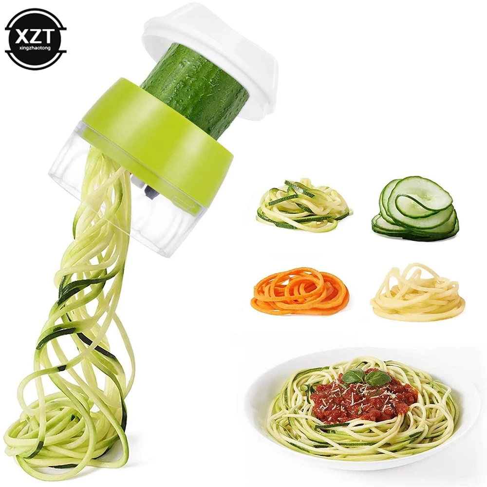Handheld Duty Spiralizer Vegetable Slicer Vegetable Spiral Slicer Cutter Zucchini Pasta Noodle Spaghetti Maker Kitchen Gadgets