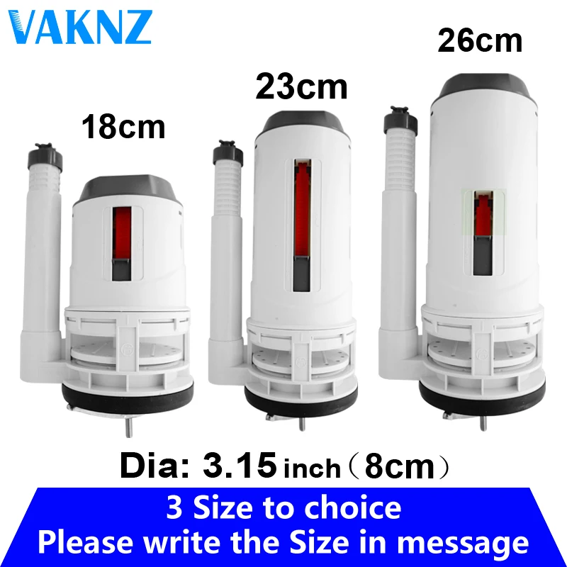 

3inch(8cm) big diameter outlet drain Toilet tank fittings valve Dual-flush toilet valve Suitable for one-piece toilet