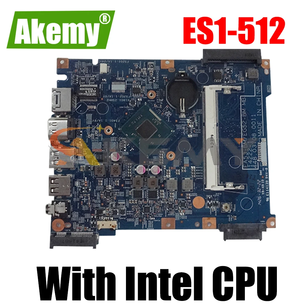 

EA53-BM EG52-BM 14222-1 MB For Acer Aspire ES1-512 Laptop Motherboard With Intel CPU NBMRW11003 448.03703.0011 100% Fully Tested