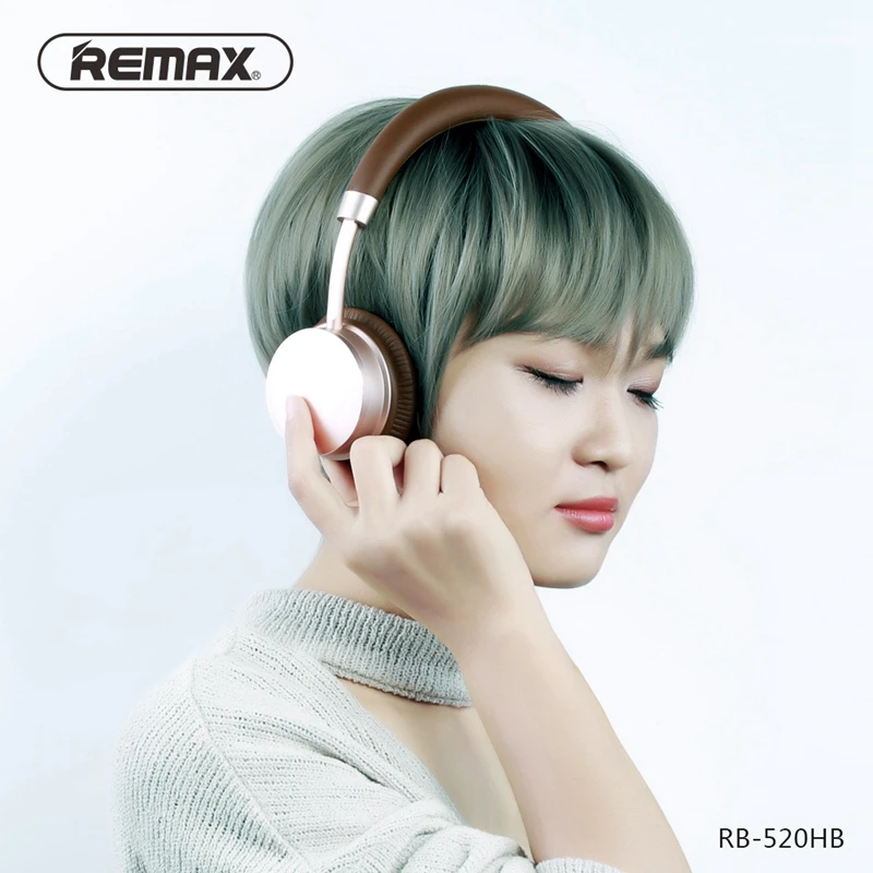Remax Rb-520Hb Bluetooth V4.2 Беспроводные наушники стерео Бас комфортная гарнитура с микрофоном для телефонов Iphone и Android