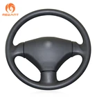 MEWANT черная оплетка руля из искусственной кожи для Peugeot 206 2003 2004 2005 2006
